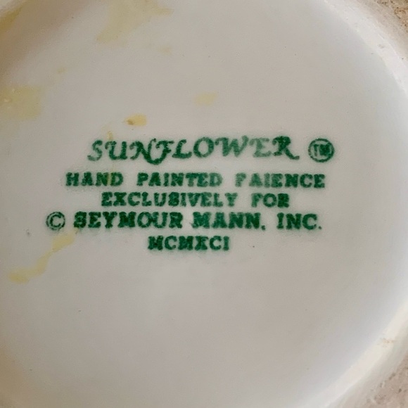 Vintage 1991 Seymour Mann Sunflower Teapot Hand Painted - Picture 11 of 13